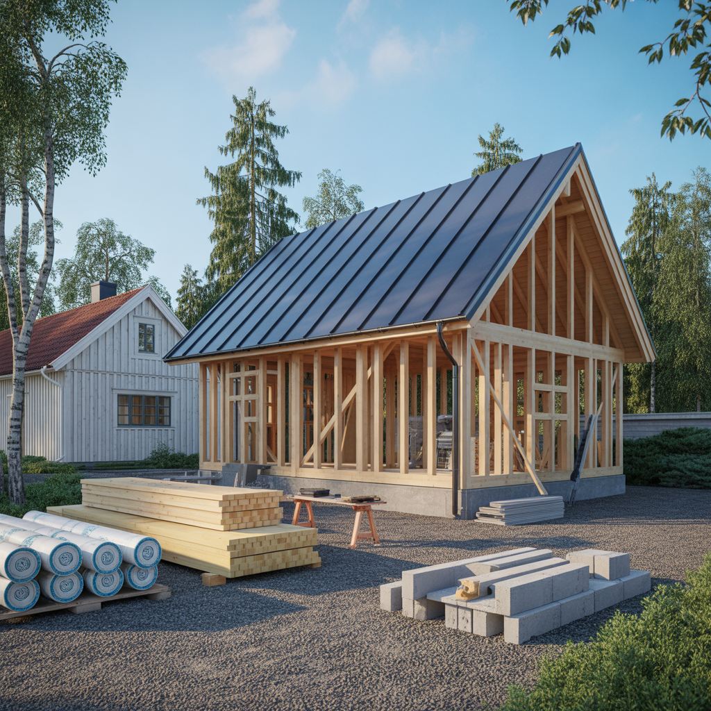 kostnad for att bygga attefallshus material och arbetsk