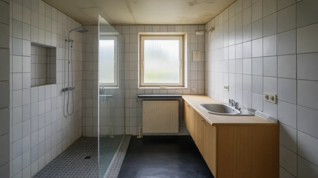badrumsrenovering med t tskikt kakel och ny inredning i hageby sterg tland